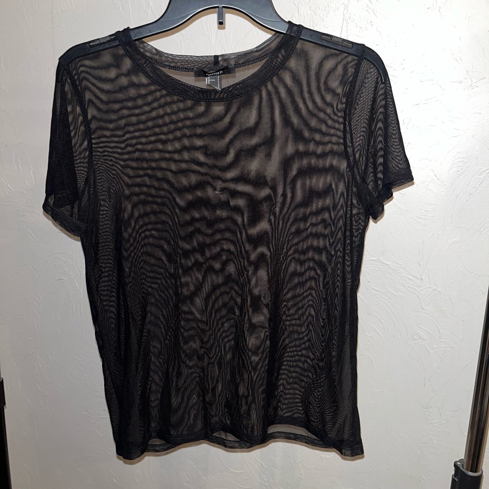 Forever 21 mesh t shirt